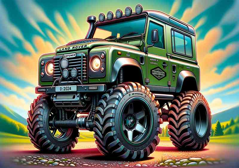 Defender 4x4 Xtreme Green Wheel