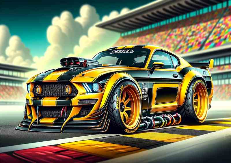 Ford Boss 302 Mustang In Yellow