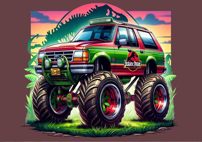Ford Explorer style 4x4 in green