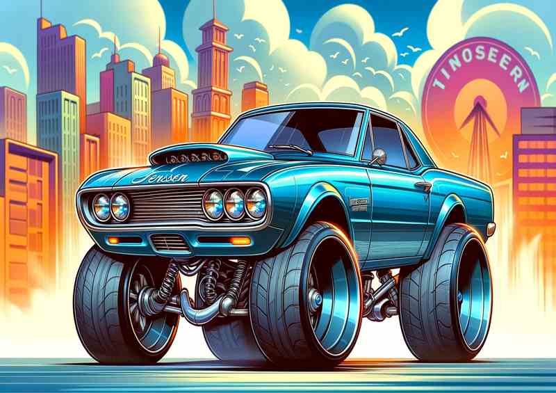 Jensen Interc. Blue Metal Poster