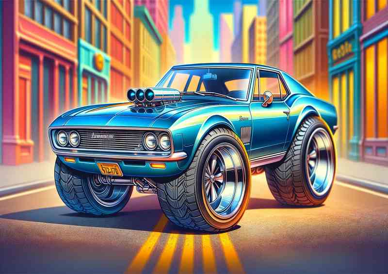 Jensen Interceptor style with extremely big wheels
