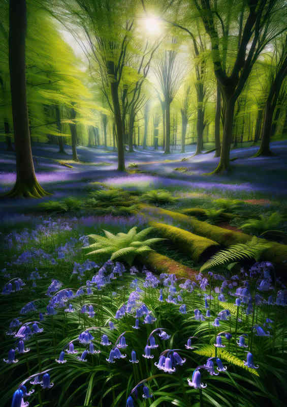 Bluebell Metal Poster