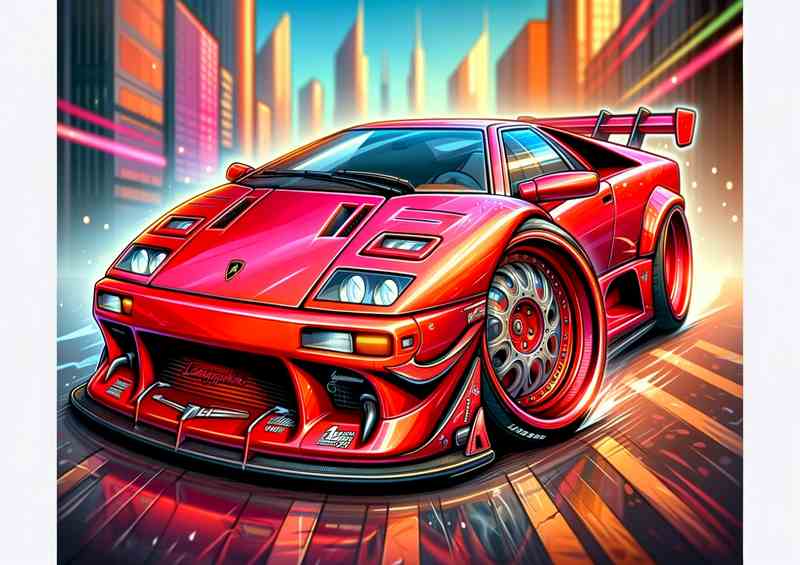 Diablo Red Metal Poster