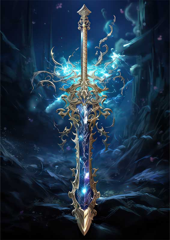 Sword in the water