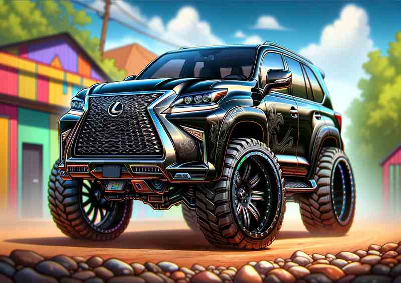 Lexus GX 4x4 style in matt black