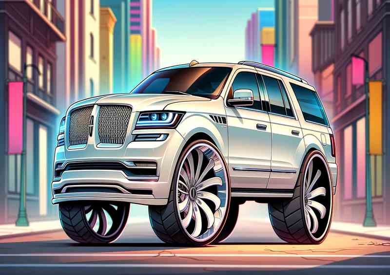 Lincoln Navigator 4x4 style in white