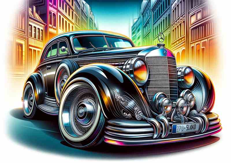 Mercedes Benz 540K style in black