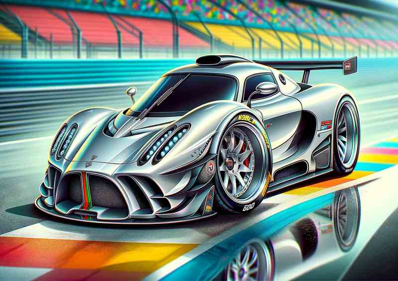 Noble M12 M400 style in sliver blue cartoon