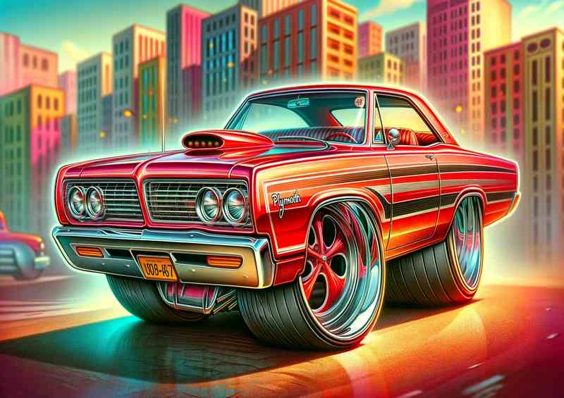 Plymouth Fury style extremely exaggerated features