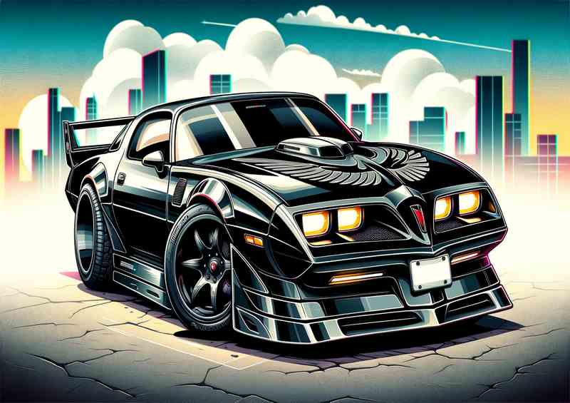 Knight Rider Trans Am Metal Poster