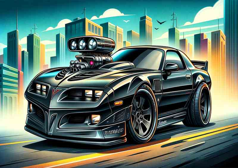 Pontiac Firebird Trans Am style in black