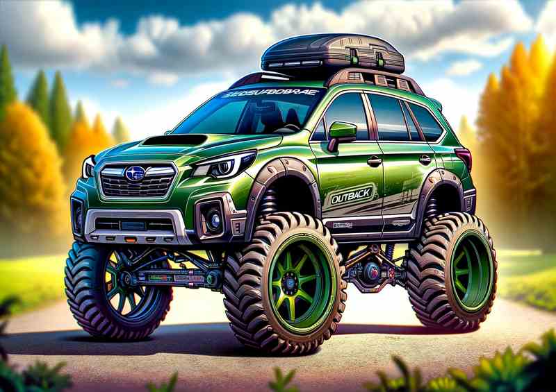 Subaru Outback 4x4 | Exag Grn | Big Wheels