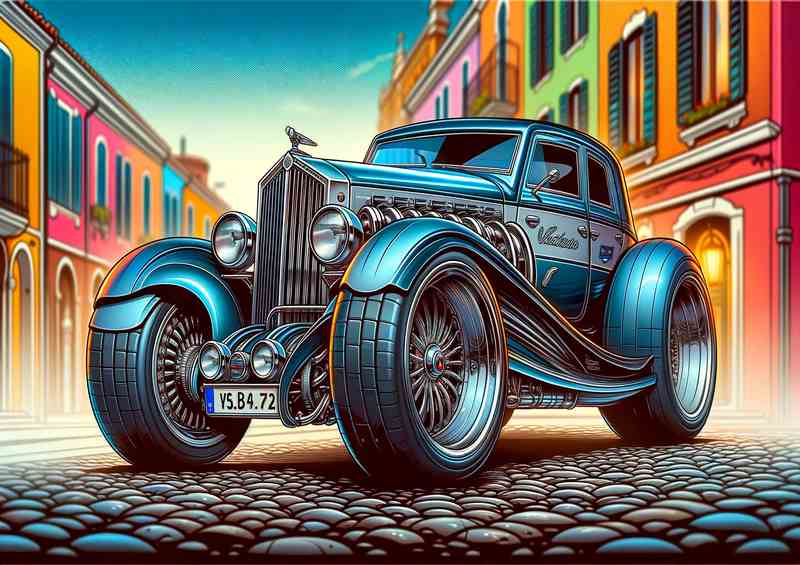 Extravagant Wheels Metal Poster