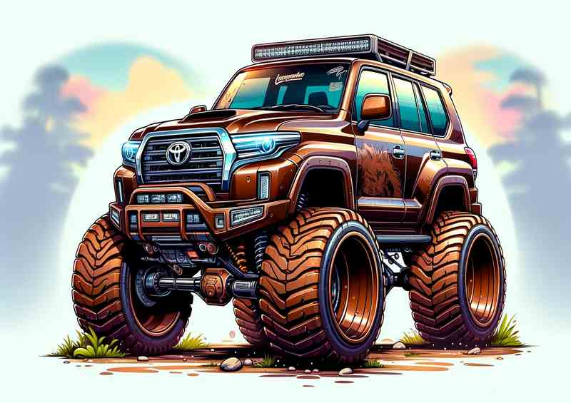 4x4 Land Cruiser Style Metal Poster