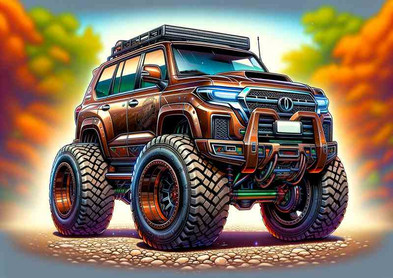 Toyota Land Cruiser4x4 style big wheels