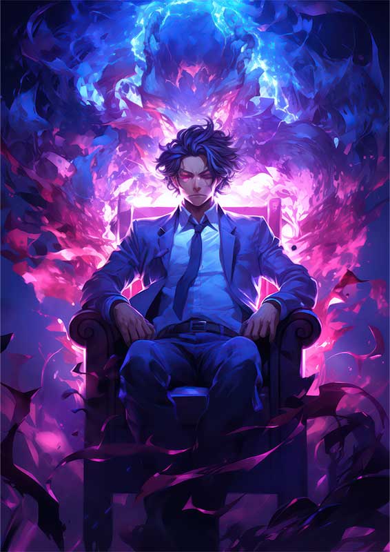 Tanjiro Demon Slayer style sitting