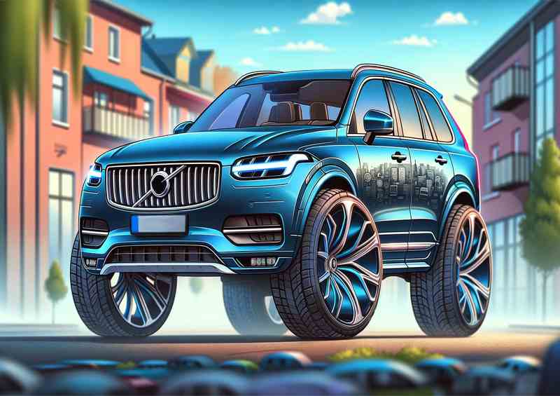Volvo XC90 4x4 style in blue