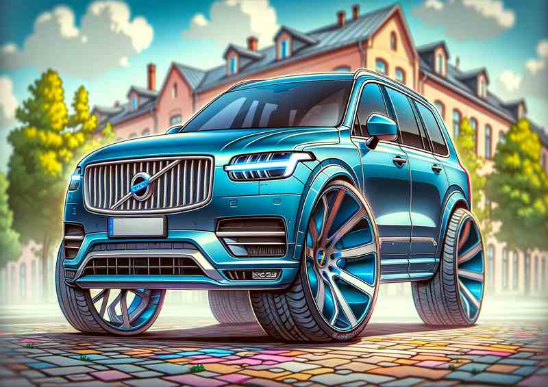 Volvo XC90 4x4 style with an elegant blle