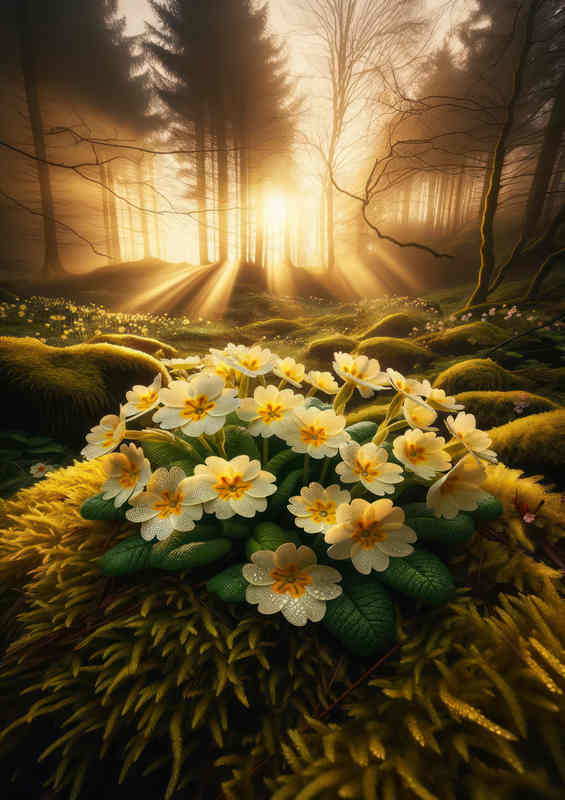 Primrose Serenade Metal Poster