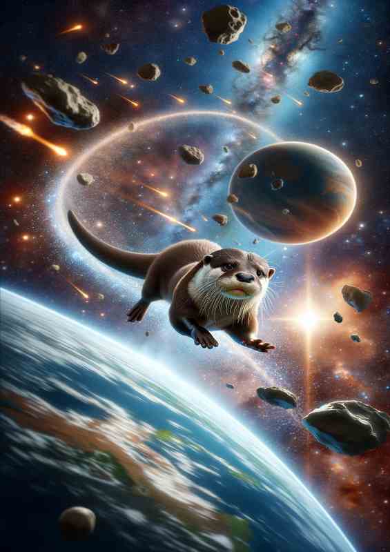 Orbiting Otter in Starry Stream