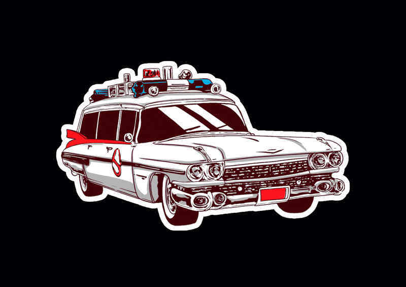 Childhood Cars Ghostbusters Metal Poster