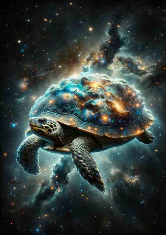 Interstellar Turtle with Cosmic Shell