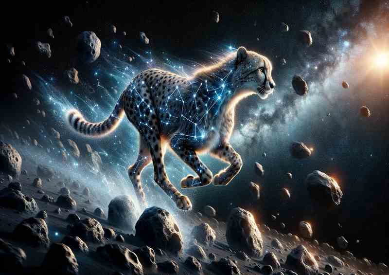 Celestial Cheetah Sprinting across an Asteroid Belt