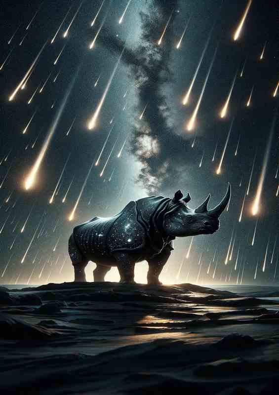 Astral Rhino among Meteor Showers