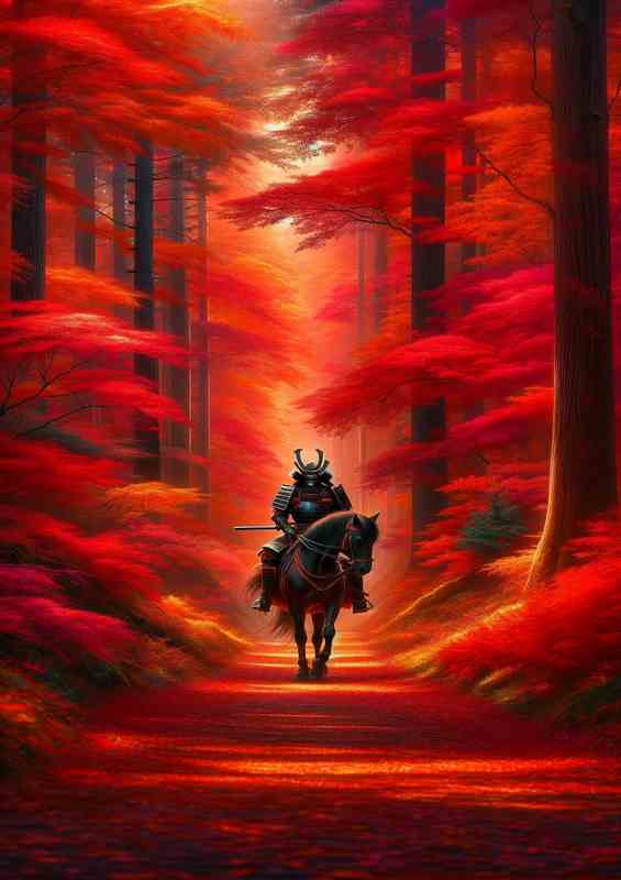 Autumn Samurai Journey through Crimson Forest