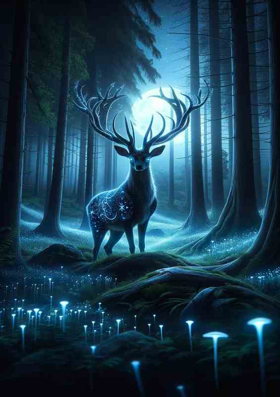 Enchant. Stag Forest Glow Antlers