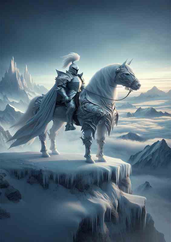 Epic Guardia's Vigil atop Frosty Peaks white steed