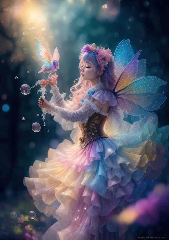Wimsical fairy light colours