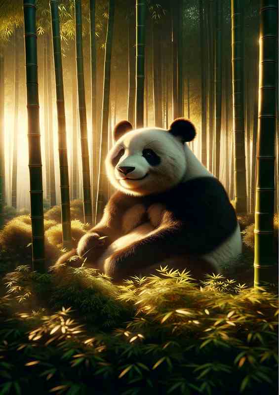 Pandas Bamboo Forest Bliss
