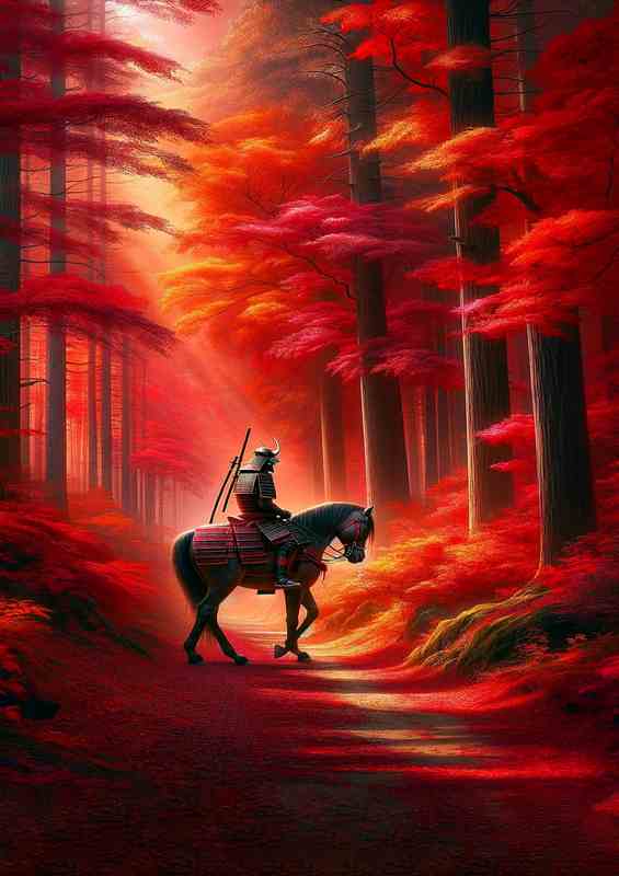 Samurai Journey through Crimson