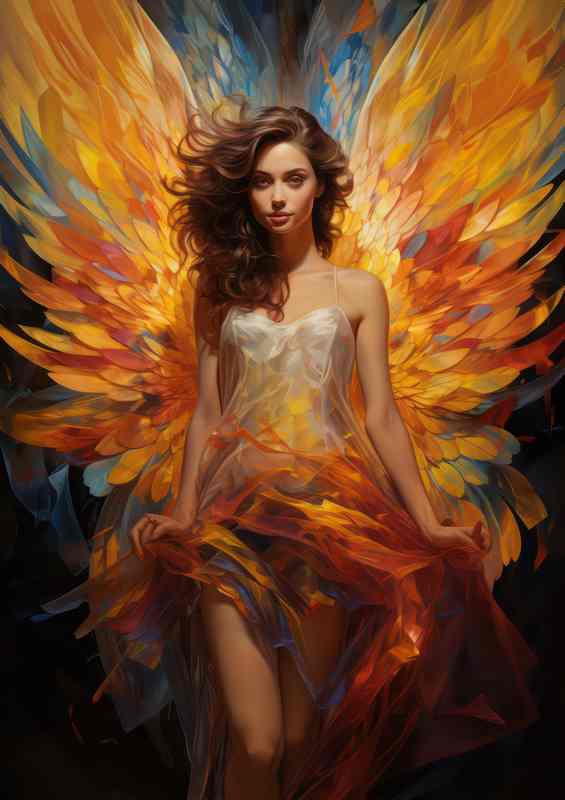 Angel Wings Metal Poster