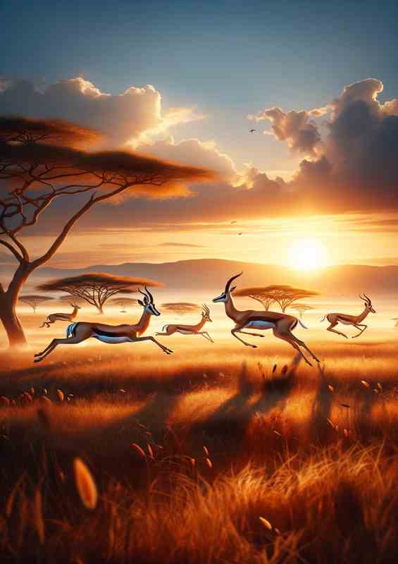 Serengeti Sunrise Gazelle