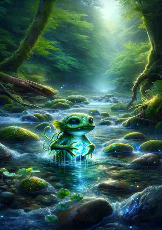 Shimmering Kappa Waters creature from Japanese folklore