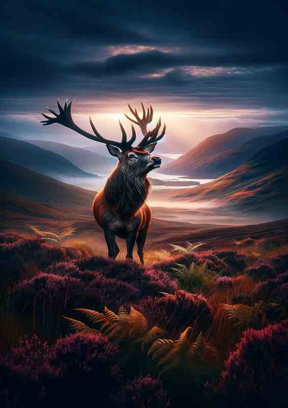 Twilight Highland Majesty Metal Poster