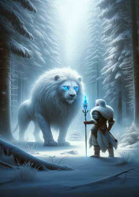 Arctic Beast Encounter Metal Poster