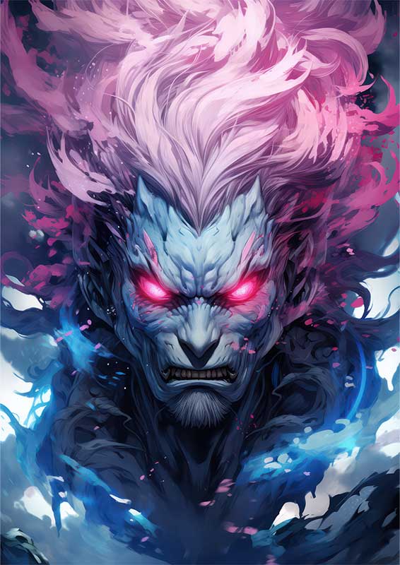 Uzumaki yusufu in the style of lightningwave bold man
