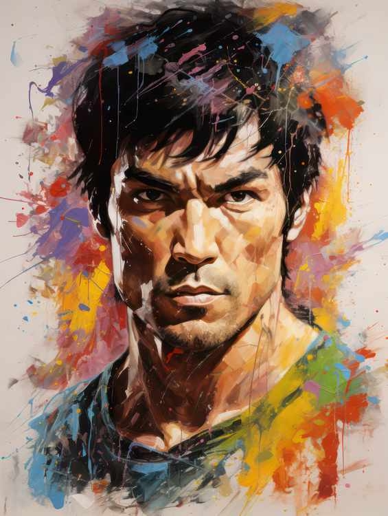 Bruce Lee Very colourful