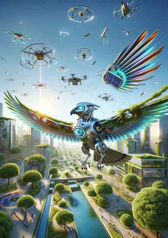 Technological Avian Ally Skyward Companion of Tomorrow