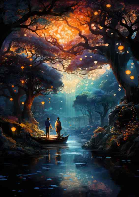 Enchanted Elder Tree Echoes along the stream