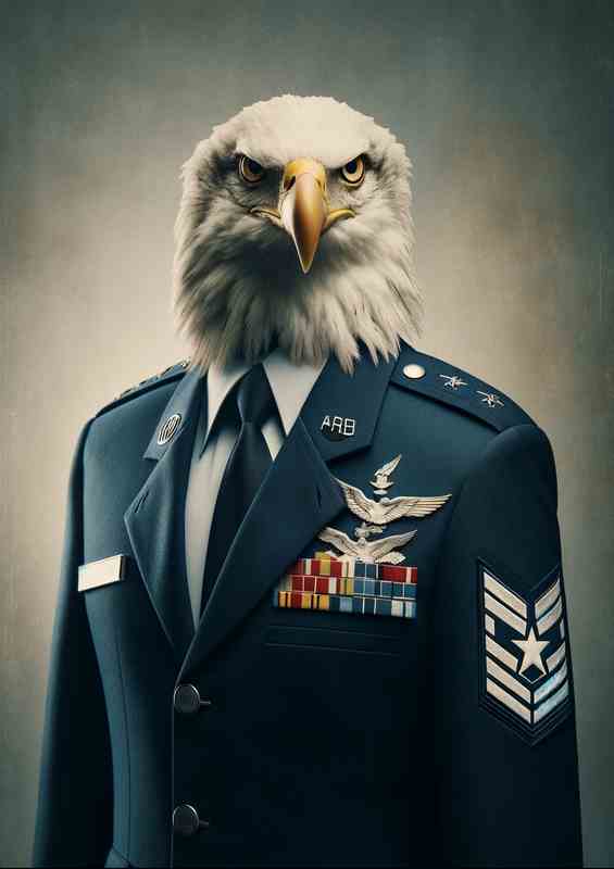 Eagle Colonel in Air Force Uniform