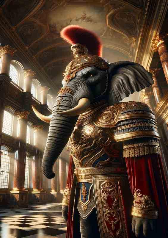 Noble Elephant Lord in Baroque Armor