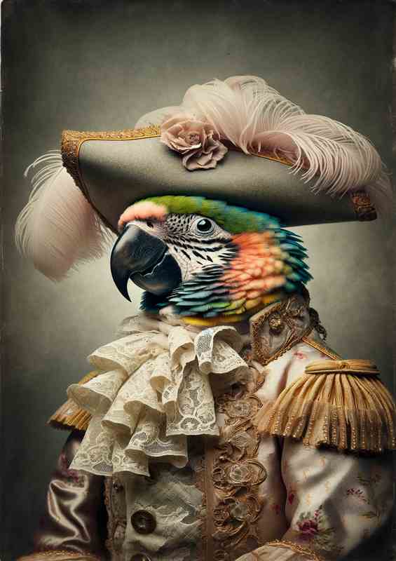 Parrot Noble in Rococo Fashion