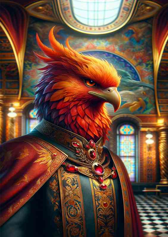 Regal Phoenix Diplomat in Ceremonial Robes