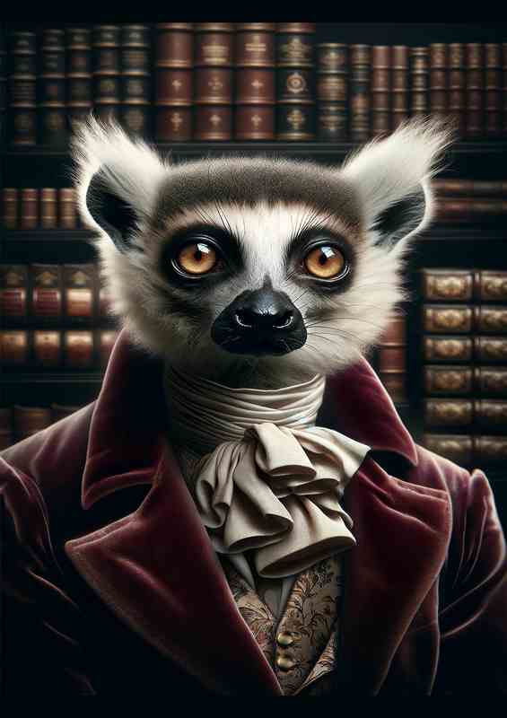 Sophisticated Lemur Lord in Cravat