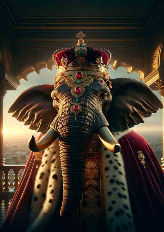 Sovereign Elephant Monarch in Coronation Cape
