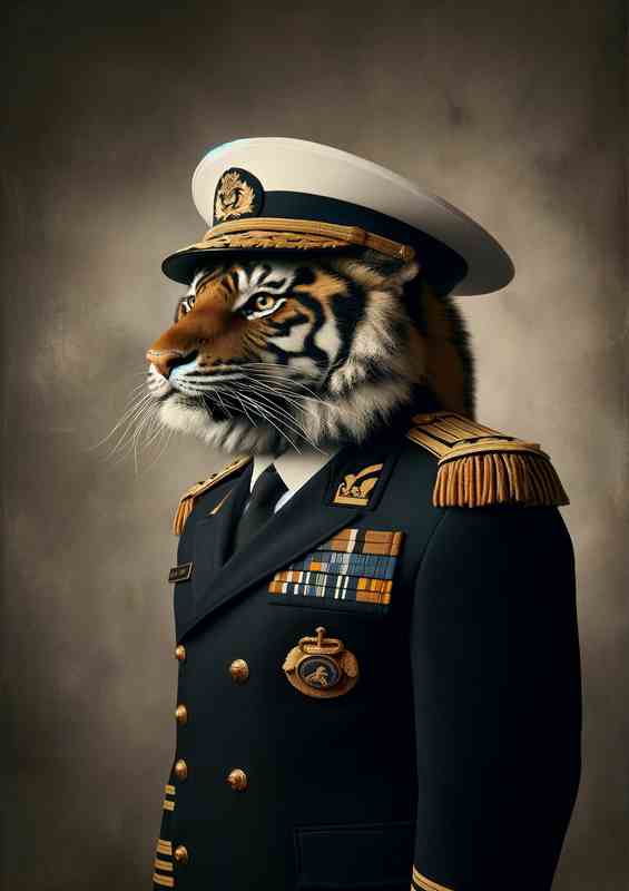 Tiger Admiral in Naval Uniform